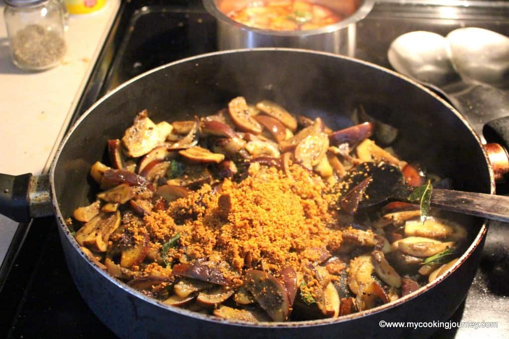 Eggplant Poriyal Eggplant Poriyal