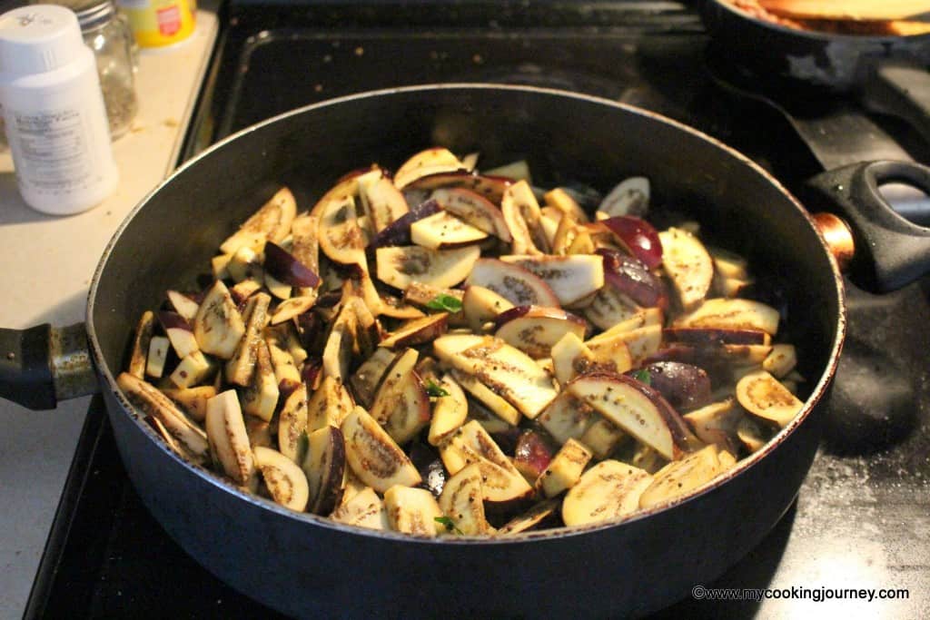 Eggplant Poriyal Eggplant Poriyal