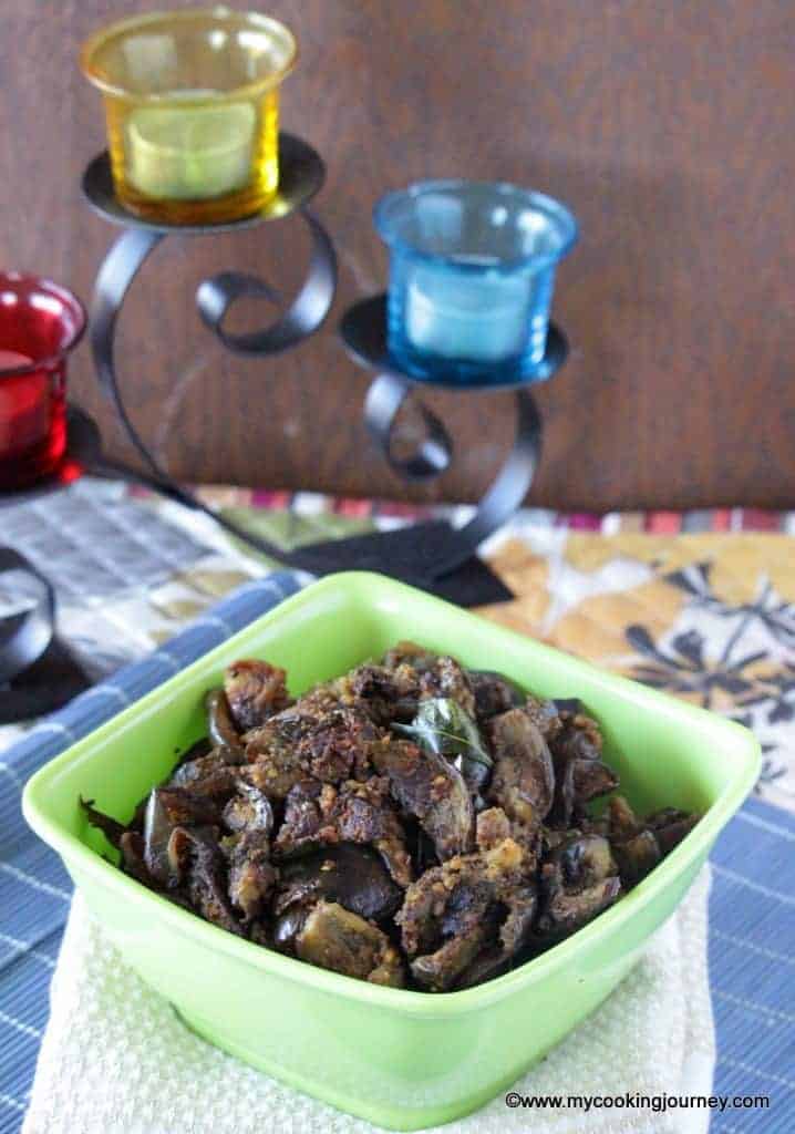 Kathirikkai Podi curry