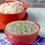 Methi Malai Mutter – Fenugreek Green Peas Curry in a Bowl