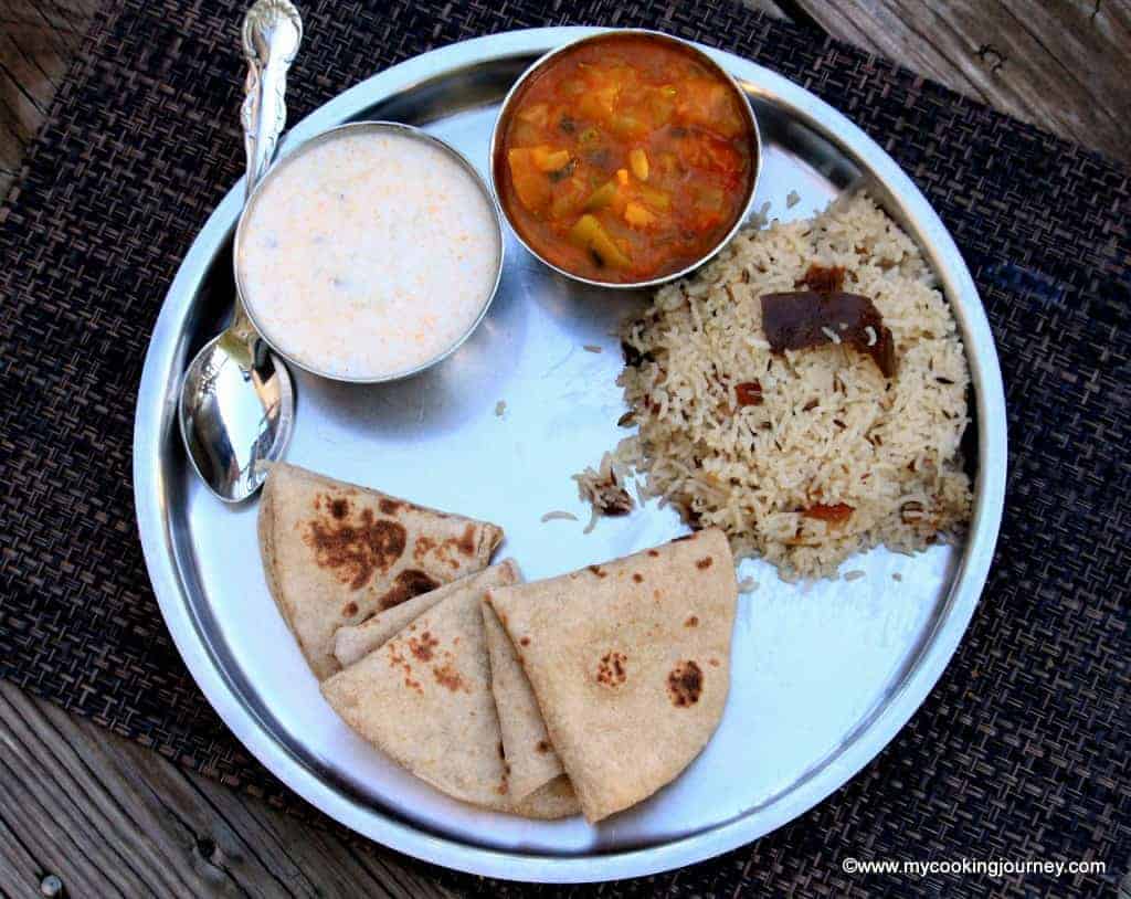 North Indian Lunch / Dinner Menu