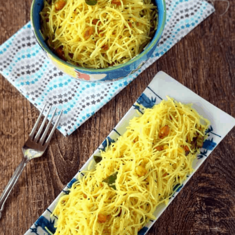 Yelumichampazham Sevai – Lemon Sevai made with Rice sticks