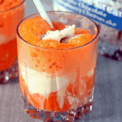 Orange Soda Float in a Glass