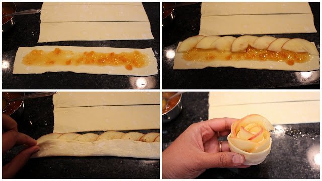Baked Apple Roses – Apple Roses with Puff Pastry Baked Apple Roses – Apple Roses with Puff Pastry