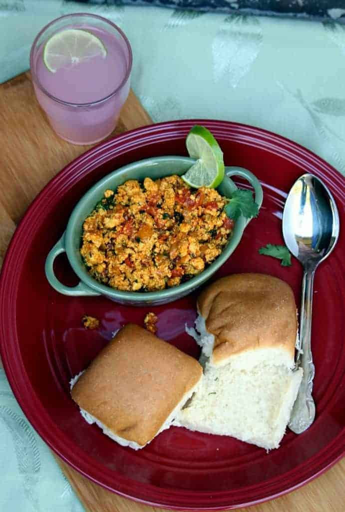 Paneer Bhurji Scrambled Paneer Paneer Subzi Pav Bhurji My