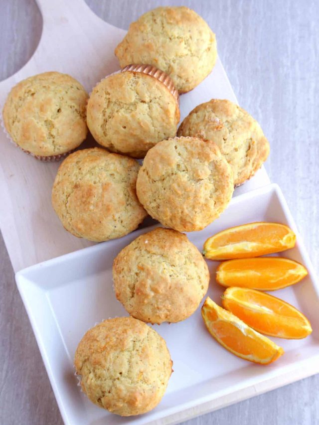 Eggless Orange Muffins My Cooking Journey