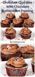 chocolate cupcakes in different angles