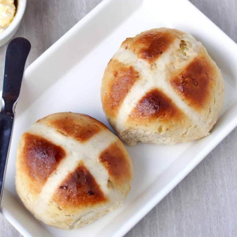 Hot Cross Buns | Eggless Recipe