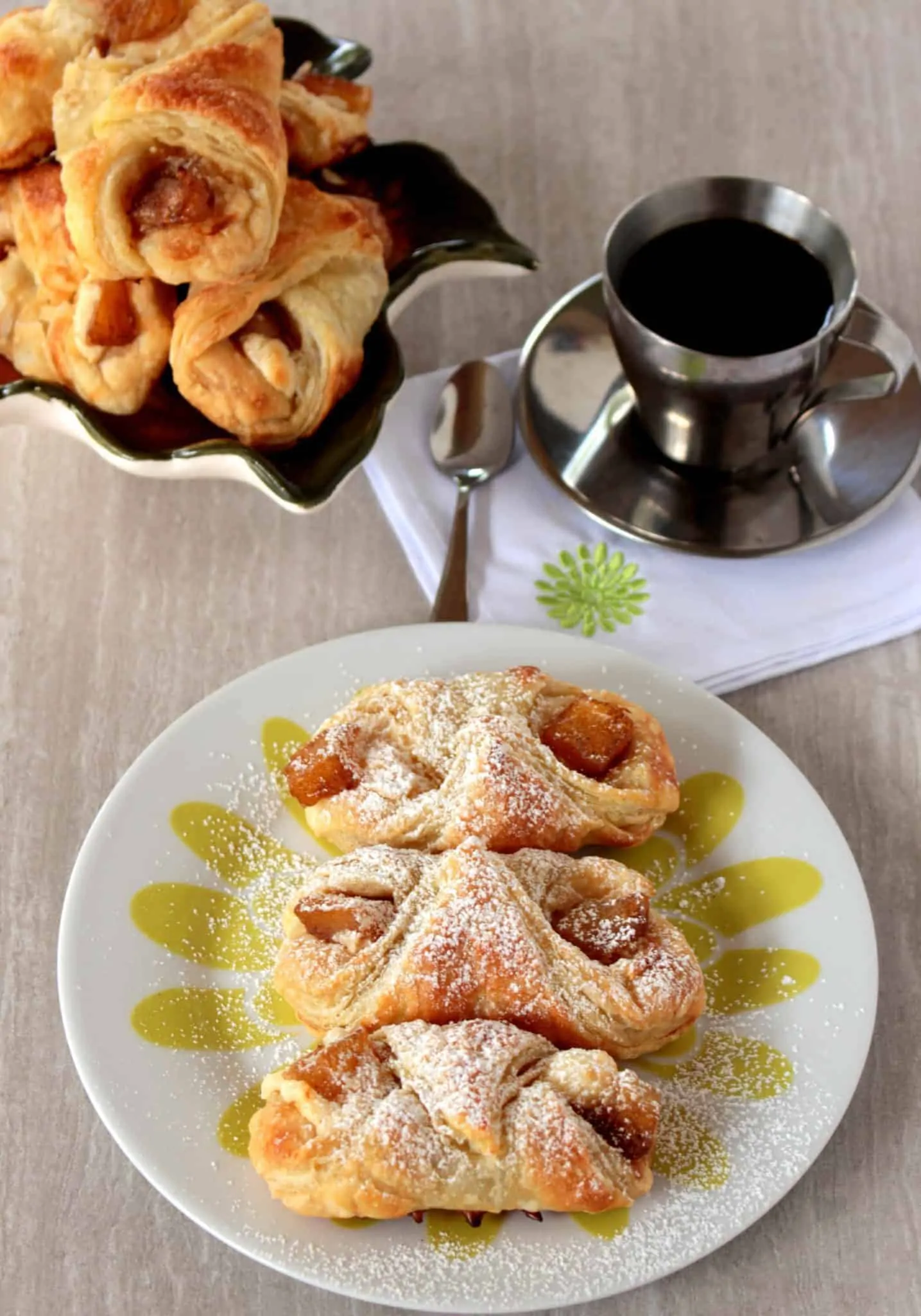 Q for Quesitos | Pineapple Quesitos Pineapple Quesitos in a Plate