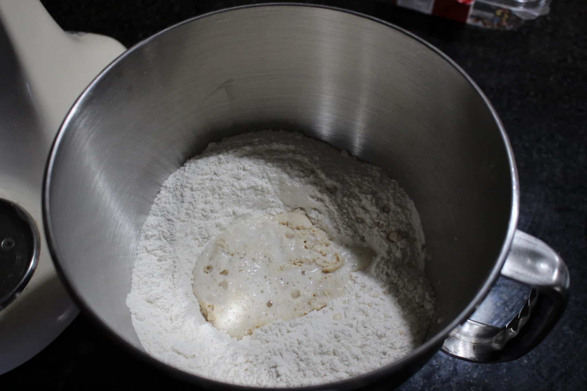 Combine the flour and salt