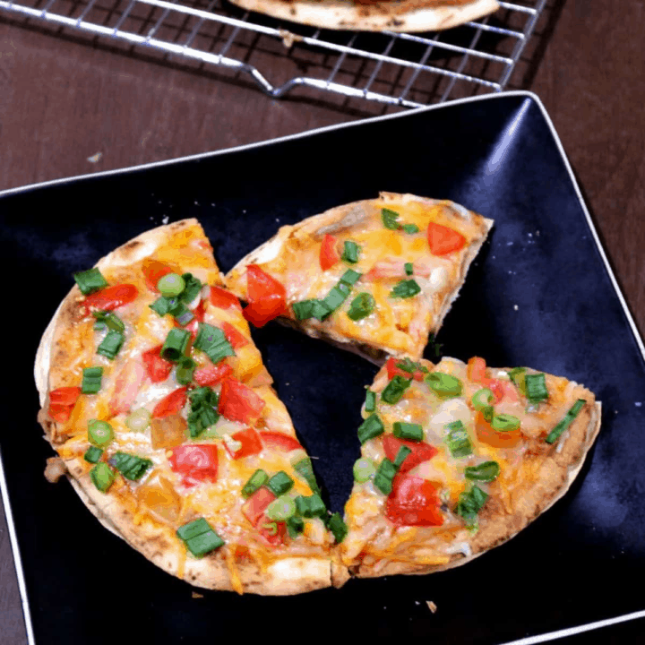 Mexican Pizza in a Tray