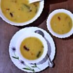 dal in white bowls