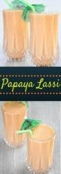 papaya lassi pinterest image