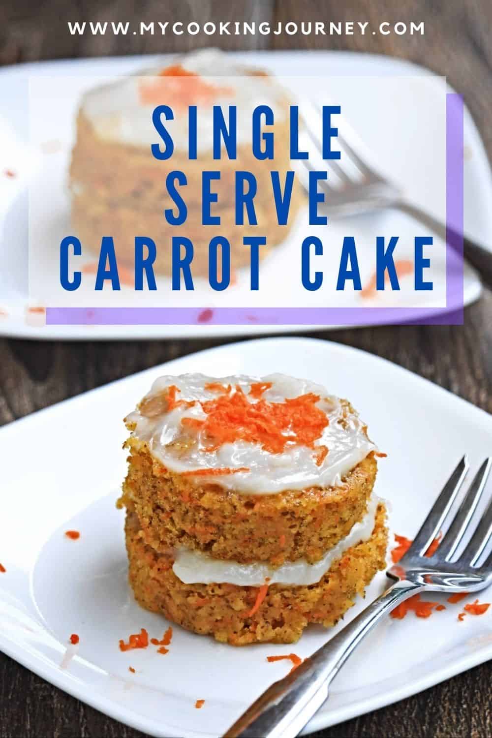 Single Serve Microwave Carrot Cake Recipe My Cooking Journey