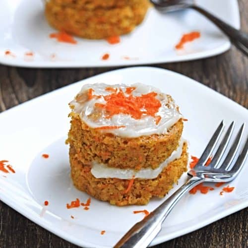 Single Serve Microwave Carrot Cake Recipe My Cooking Journey
