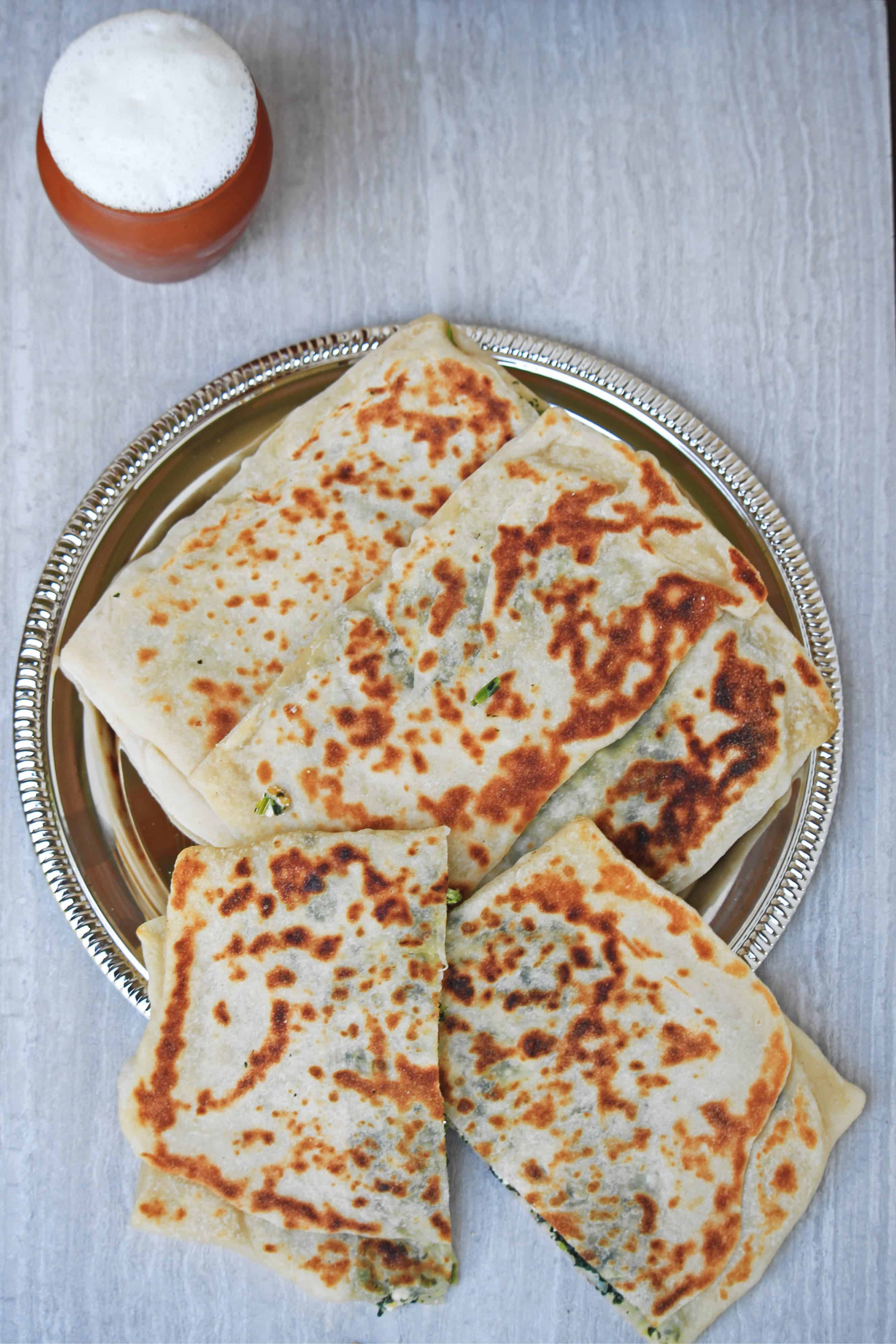 Gozleme Turkish Spinach And Feta Flatbread My Cooking Journey 