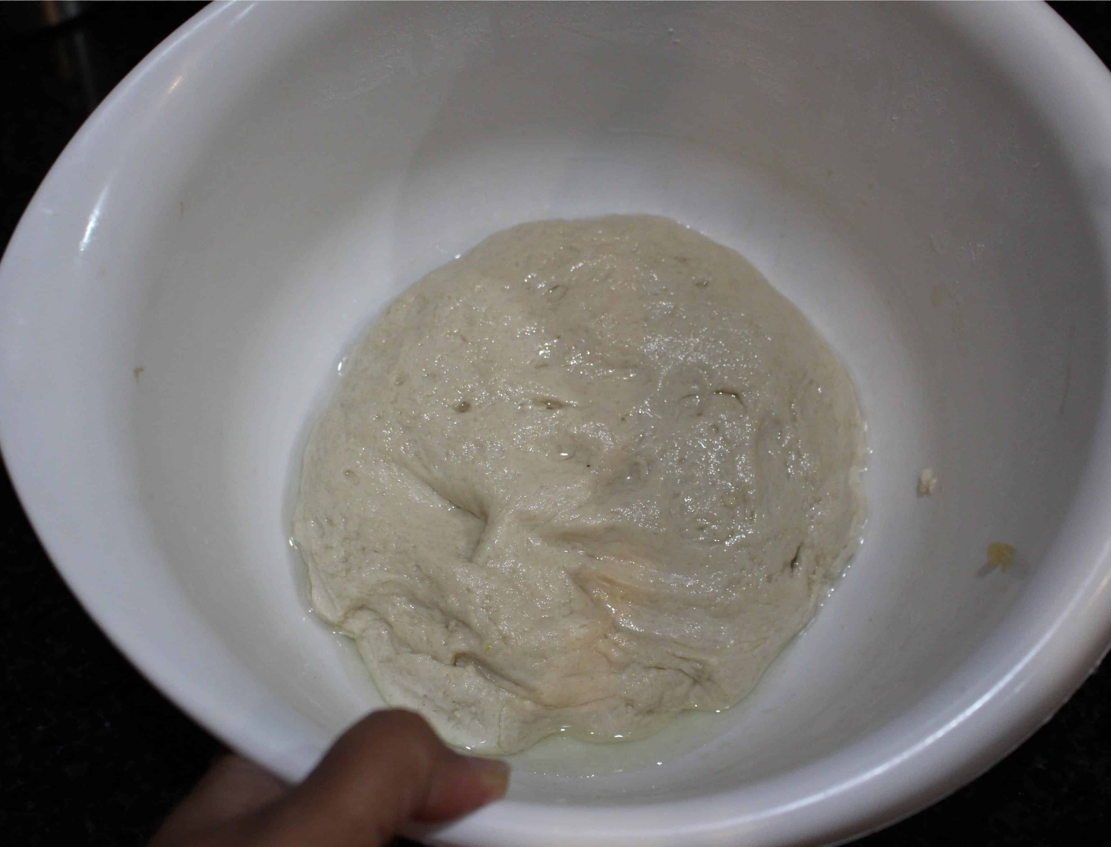 dough resting for fry bread