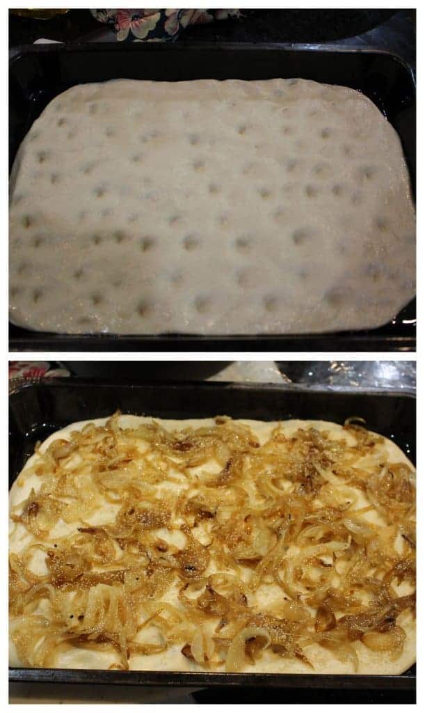 Onion And Poppy Seed Pletzel Onion Bread Board My Cooking Journey