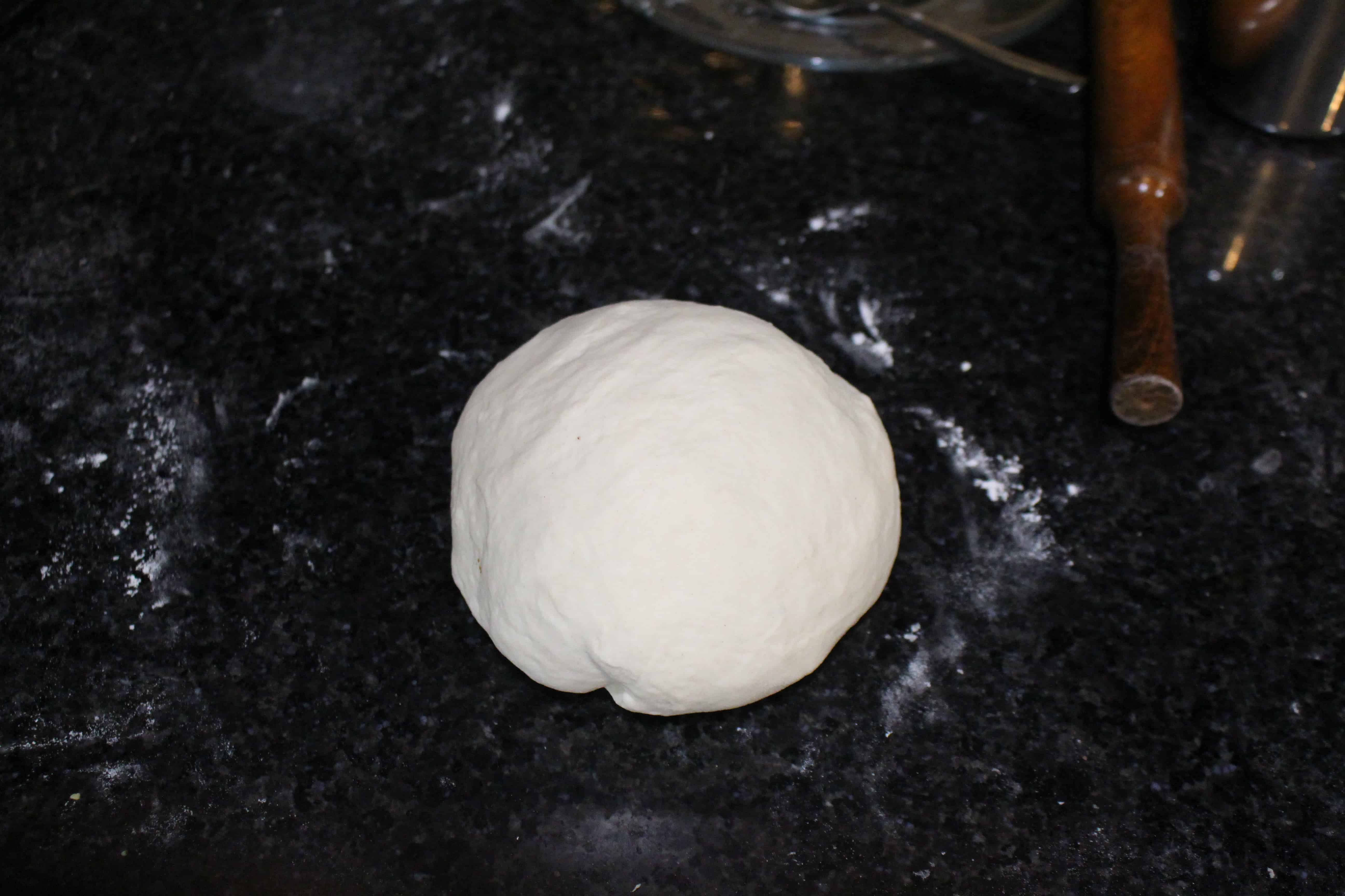 Kneading dough for flatbread