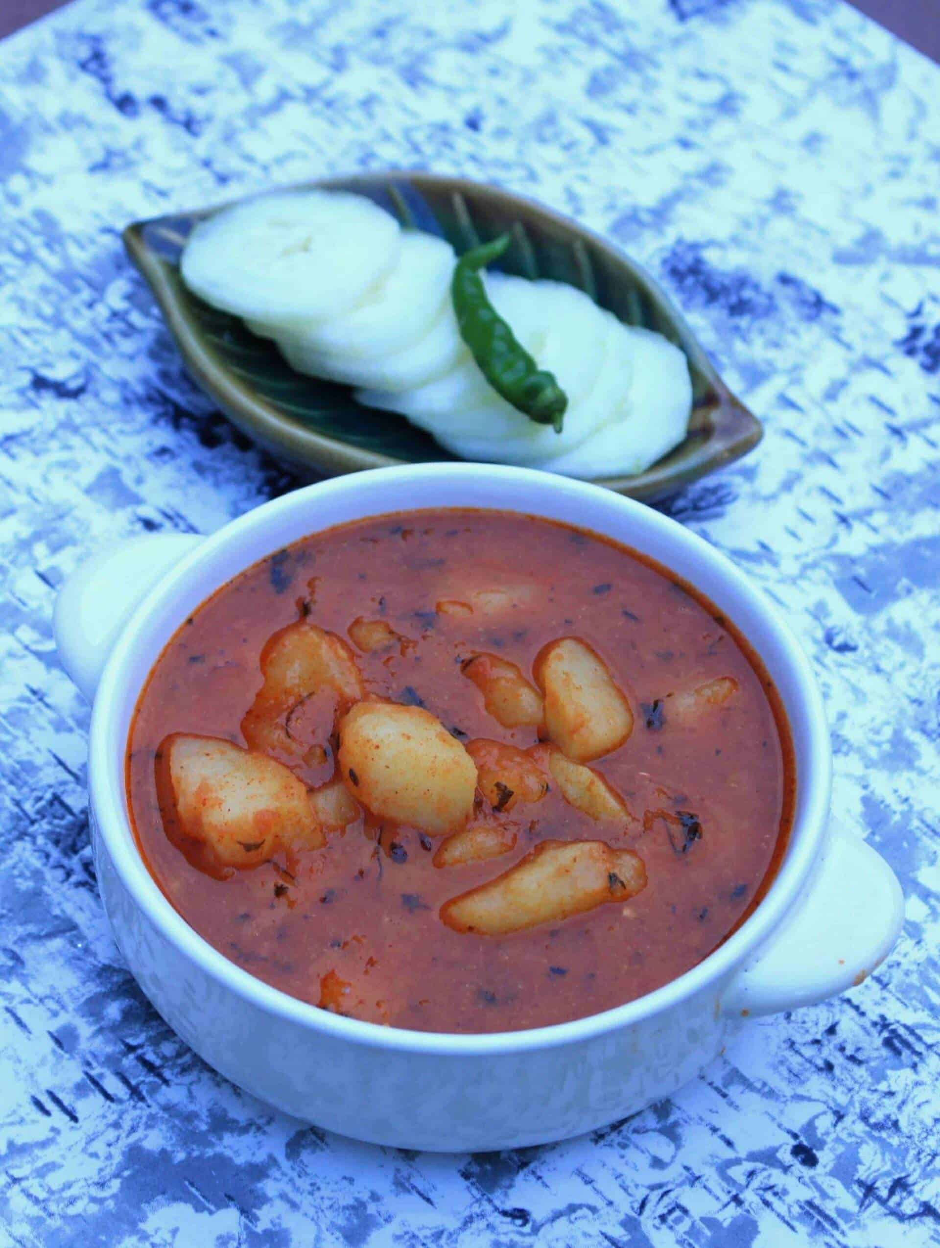 Aloo Methi Rasedar Subzi | Vegan Potato Curry