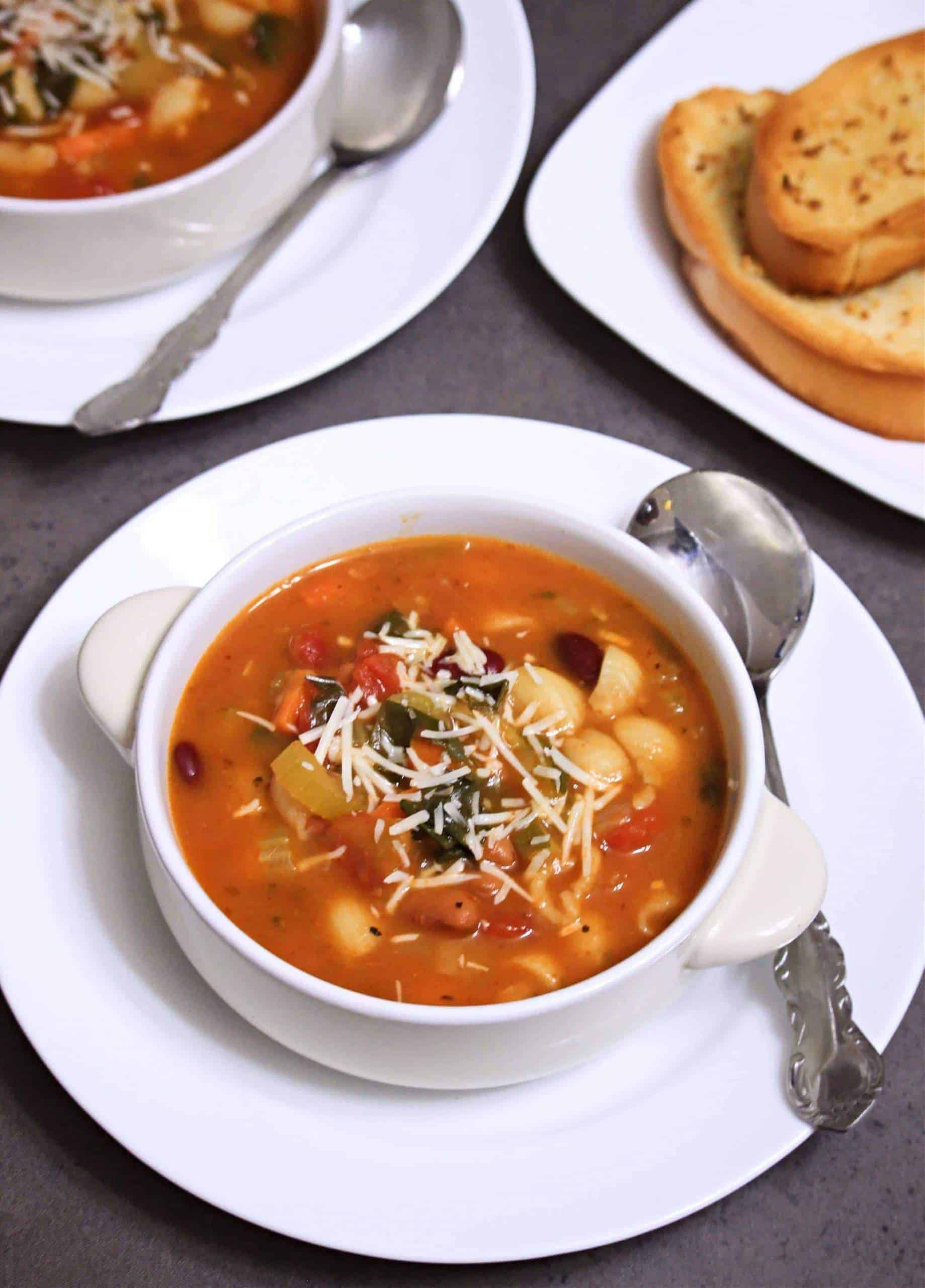 Instant Pot Vegetarian Minestrone Soup My Cooking Journey