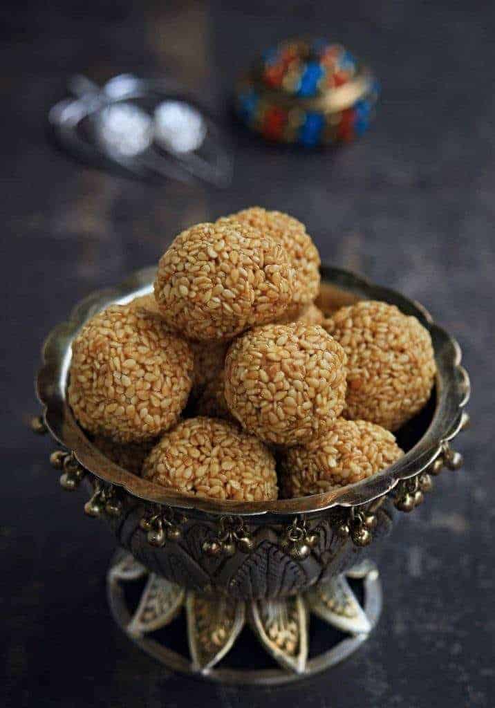 Til Ladoo Tilgul Ladoo Sesame Seed Ladoo My Cooking Journey