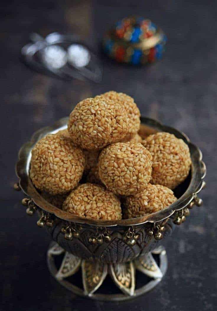 Til Ladoo Tilgul Ladoo Sesame Seed Ladoo My Cooking Journey