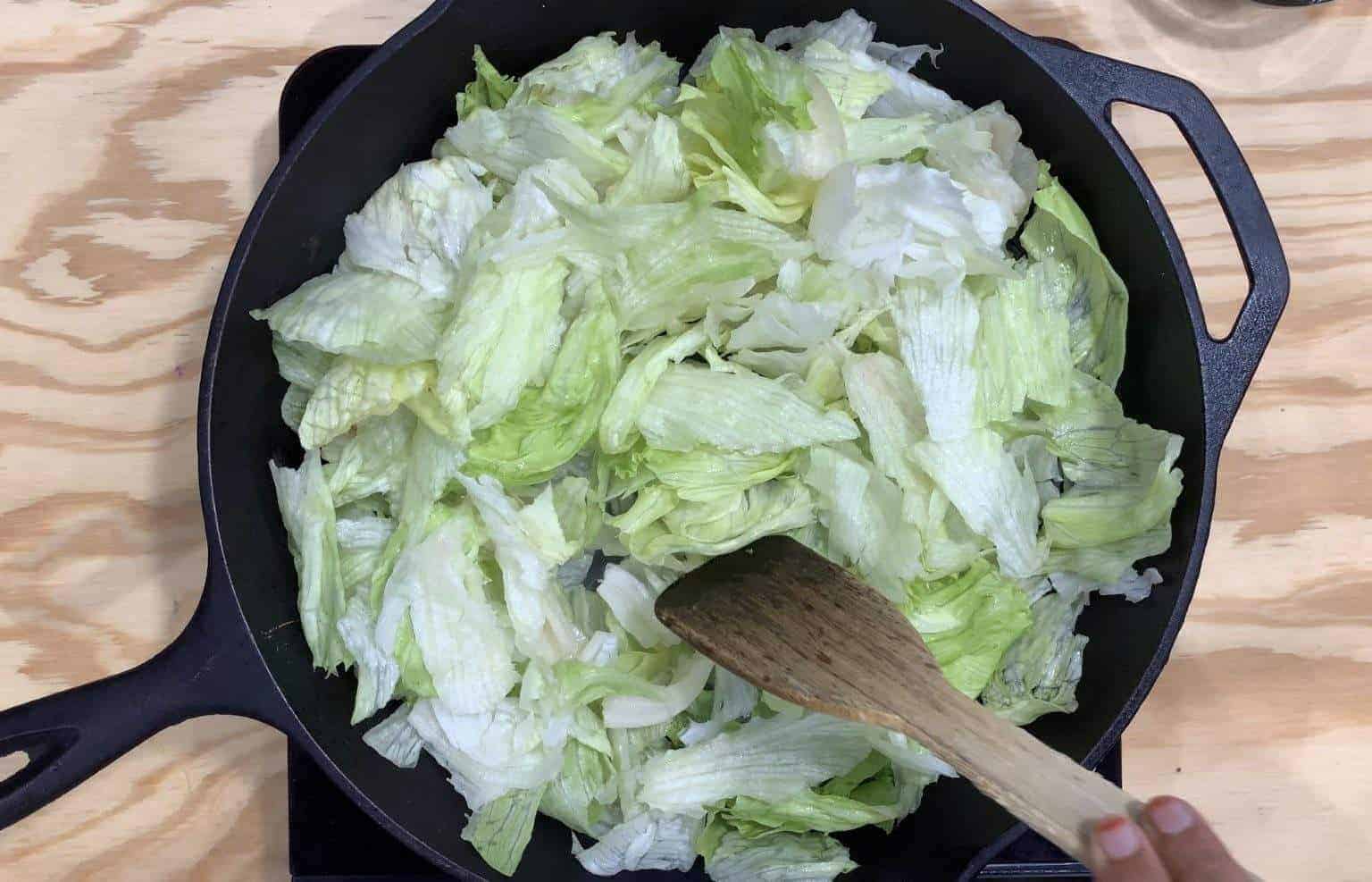 StirFried Iceberg Lettuce Recipe My Cooking Journey