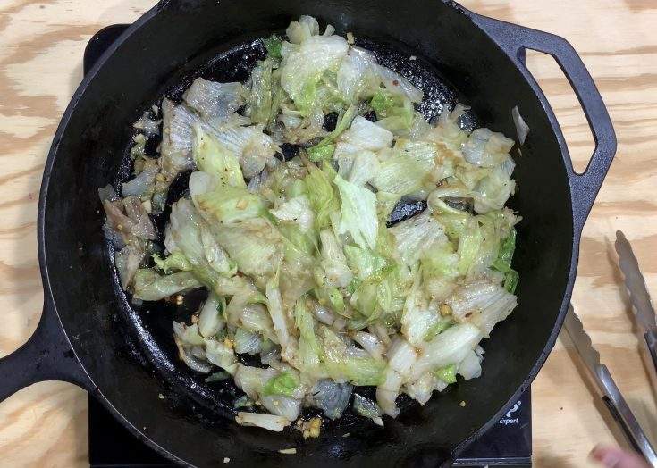 StirFried Iceberg Lettuce Recipe My Cooking Journey