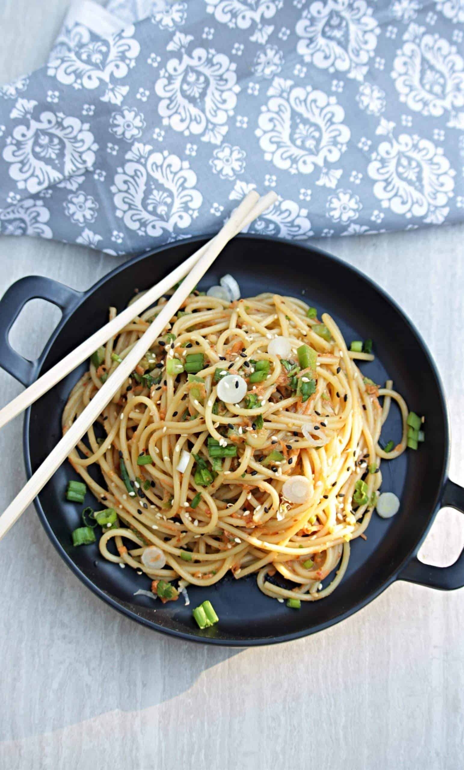 Asian Pasta Salad with spicy peanut dressing Asian Pasta Salad with spicy peanut dressing