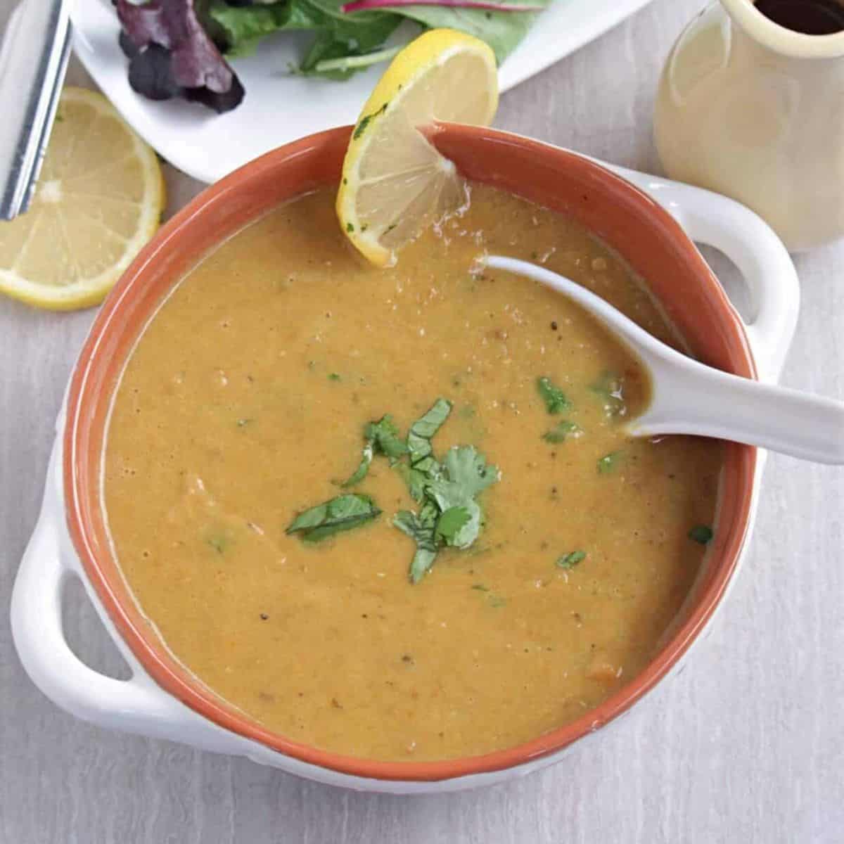 Middle Eastern Lentil Soup | Vegan And Gluten Free