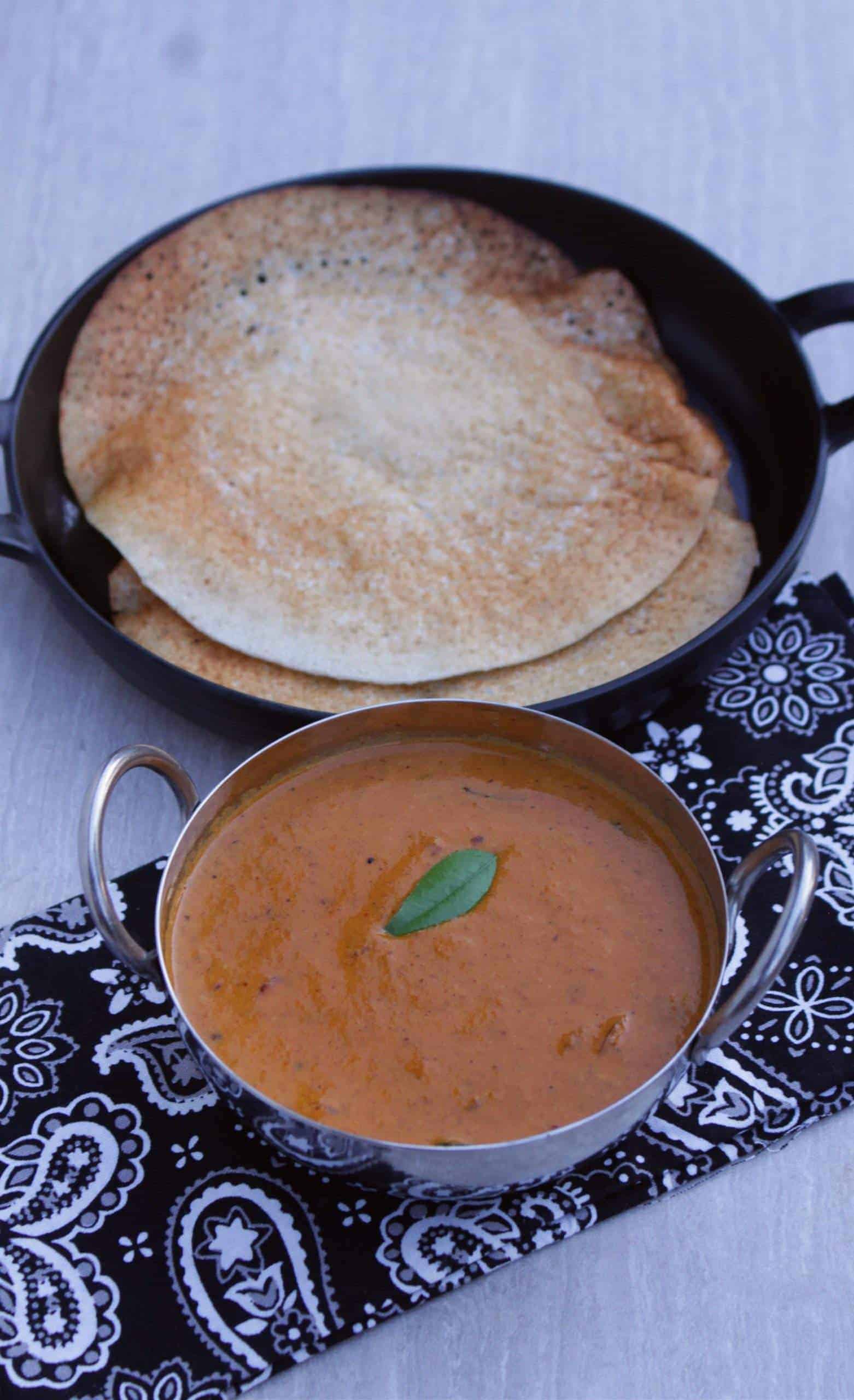 Kongunadu Thakkali Kuzhambu for idli and dosai