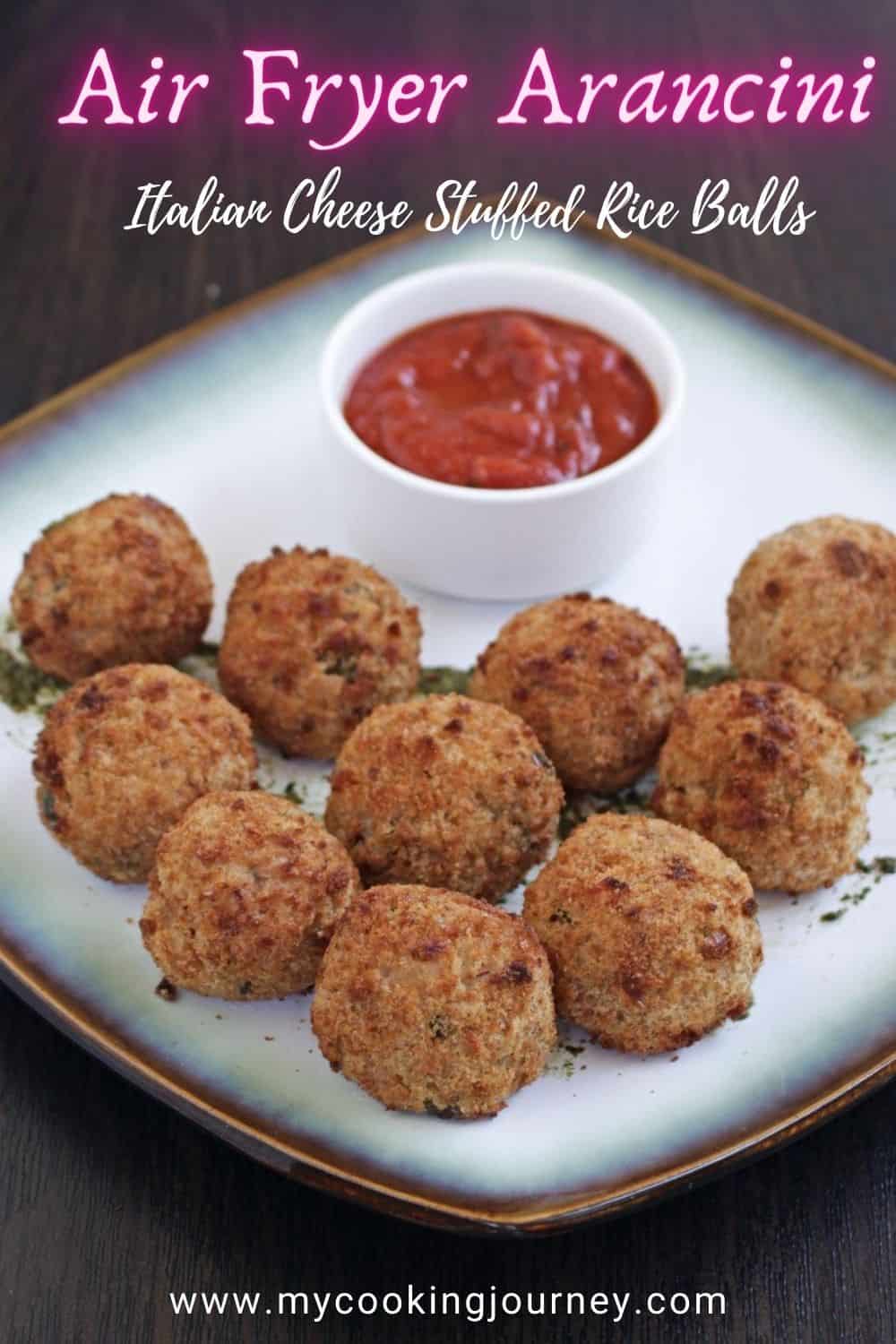 Air Fryer Arancini Italian Rice Balls My Cooking Journey