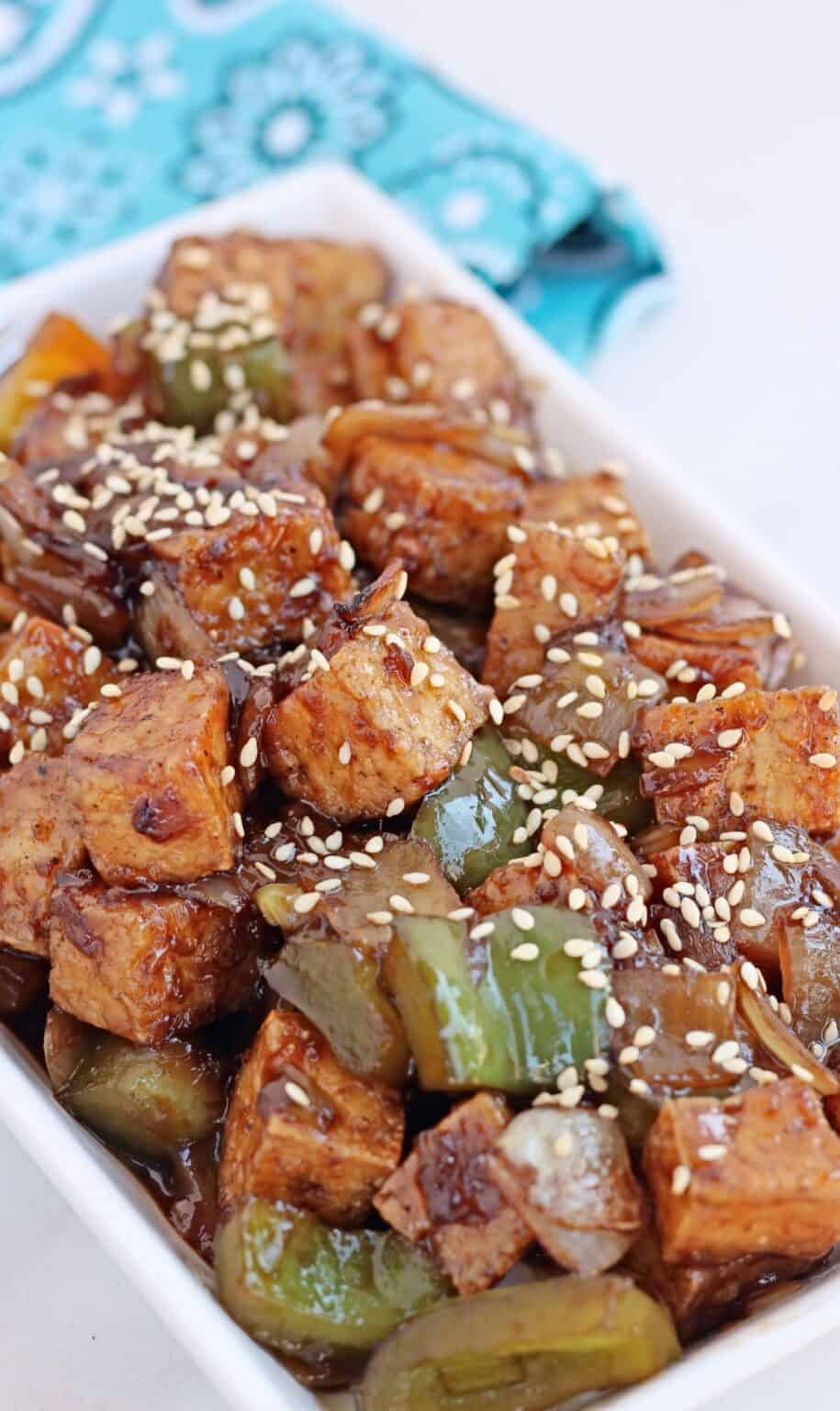 Spicy Fried Tofu Recipe | Air Fryer Tofu Stir Fry - My Cooking Journey