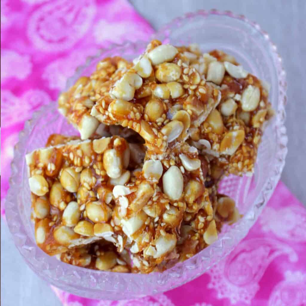 Chinese Peanut Sesame Ginger Brittle My Cooking Journey