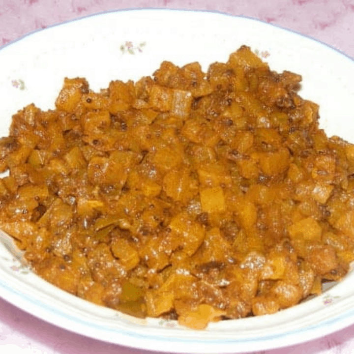 Mullangi Subzi in a Plate