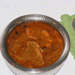 Parangikkai Vathal Kuzhambu | Pumpkin Vatha Kuzhambhu in a Bowl