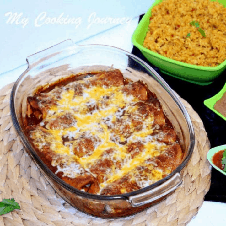 Spinach Enchilada Casserole in a Bowl