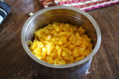 Chop the jackfruit in a bowl