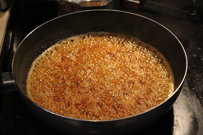 Melt the jaggery in a pan