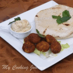 Homemade Vegetarian Falafel in a plate