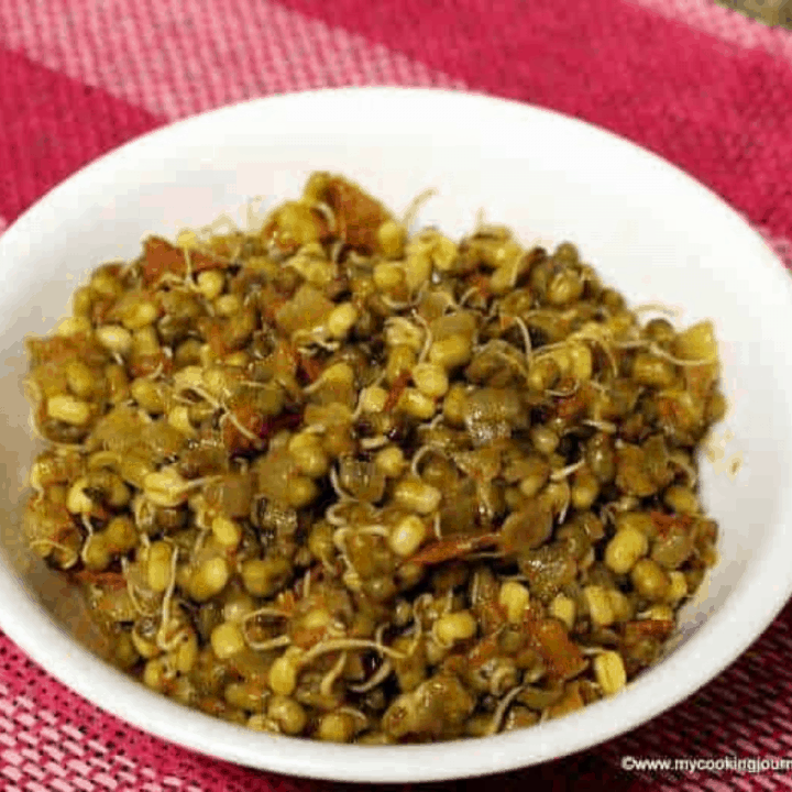 Mung Subzi in a bowl