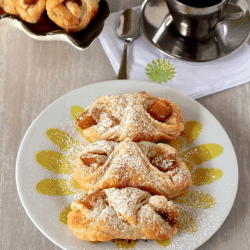 Pineapple Quesitos – Puerto Rico Cheese Puff Pastry in a plate