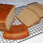 Whole Wheat Sandwich Bread on a wire rack