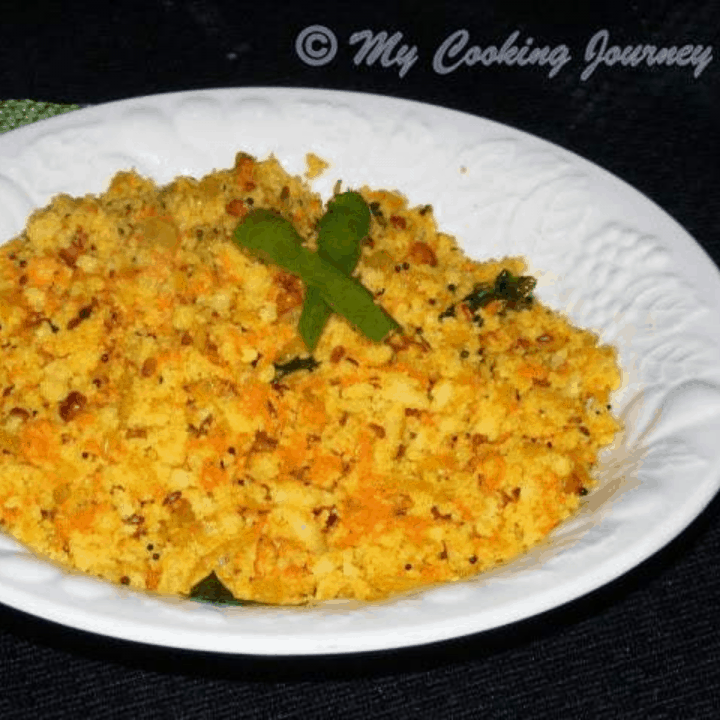 Idli Upma in a plate