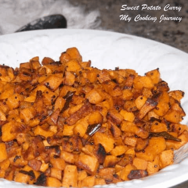 Sweet Potato Curry in a plate