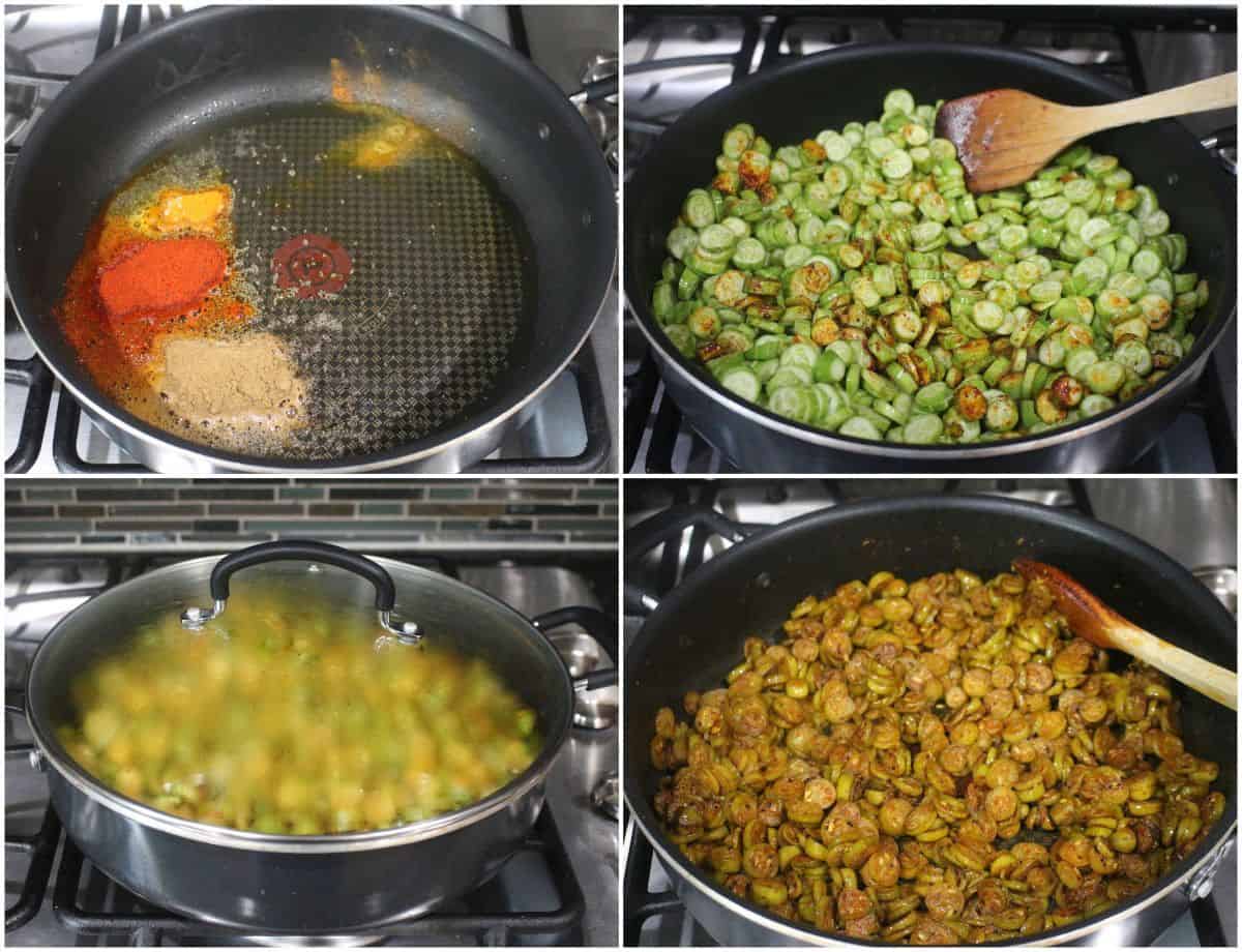step by step process to make kovakkai stir fry