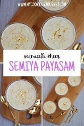 different images of semiya payasam with text