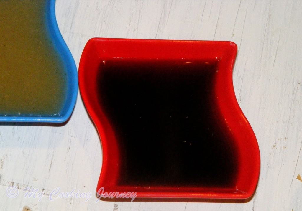 Sweet water in a  square  bowl