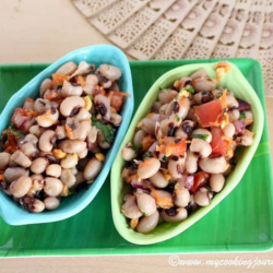 Black-Eyed Peas Salad | Black-Eyed Beans Salad served in a dish